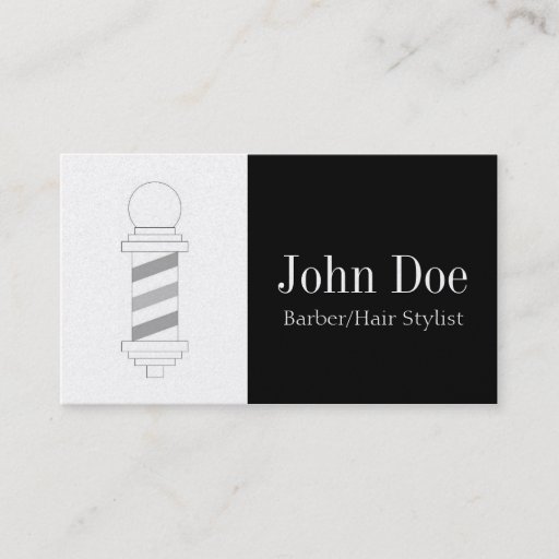 Customizable Barber/Hair Stylist Black Golden Business Card Template