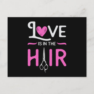 Barber Hair Stylist Hairdresser Scissors Hair Gift Postcard