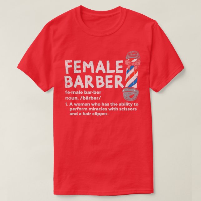 Barber Hairdresser Hairstylist Hair Salon Gift 10 T-Shirt (Design Front)