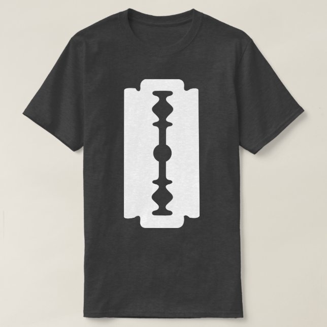 Barber Hairdresser Razor Blade Hair  T-Shirt (Design Front)