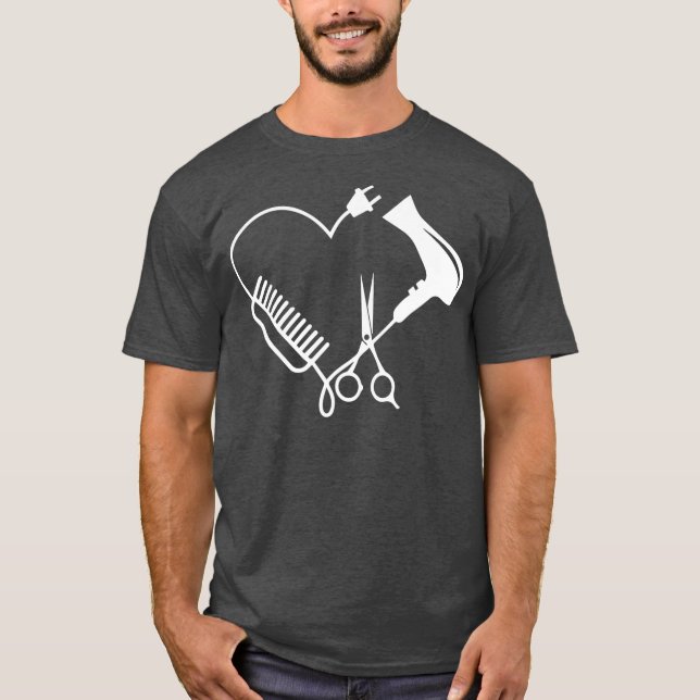 Barber Hairdresser Salon Hairstylist Hairdresser T-Shirt (Front)