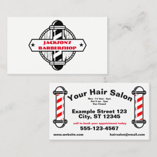 Barber Hairstylist   Hair Salon Business Card