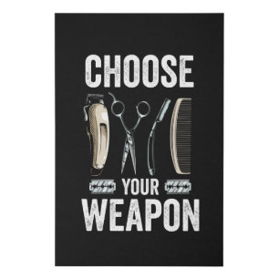 Barber Hairstylist Hairdresser Faux Canvas Print