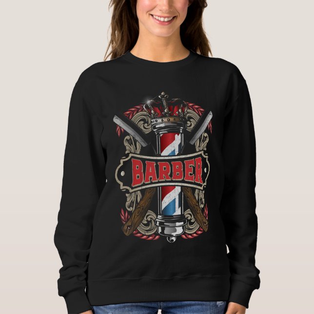Barber Hairstylist Sweatshirt (Front)