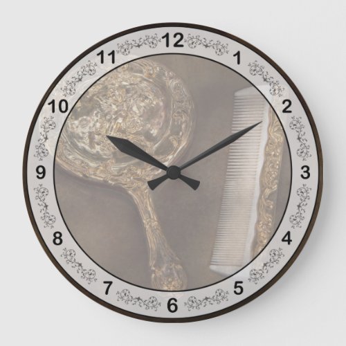 Barber _ Im so pretty Large Clock