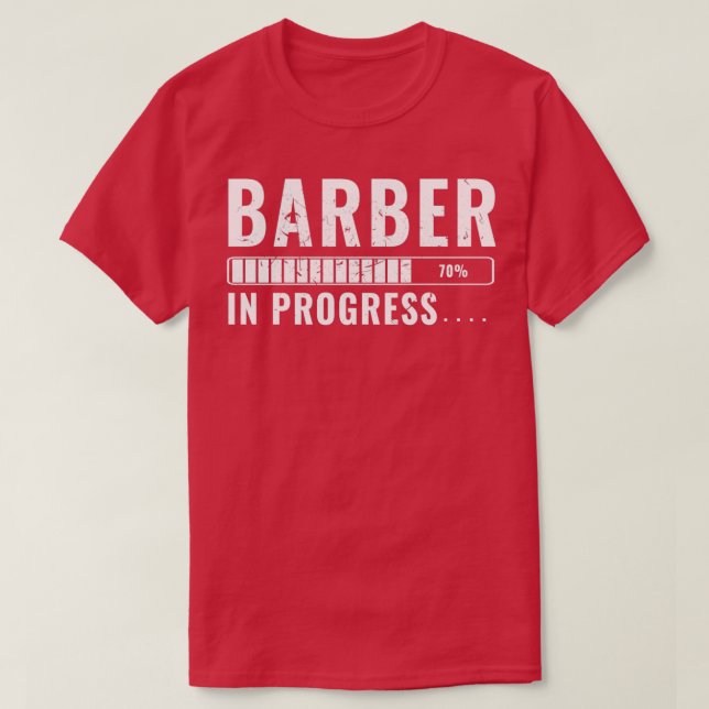 Barber In Training Future Programmer T-Shirt (Design Front)