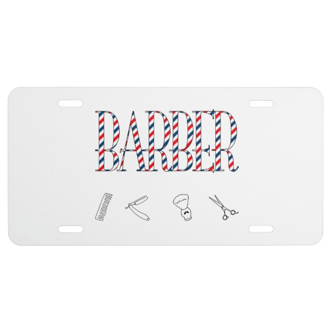 Barber License Plate (Front)