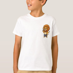 Barber Lion Hairdresser Kids T-Shirt
