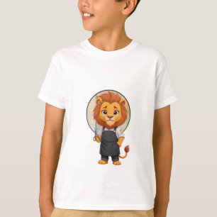 Barber Lion Professional Stylist Kids T-Shirt