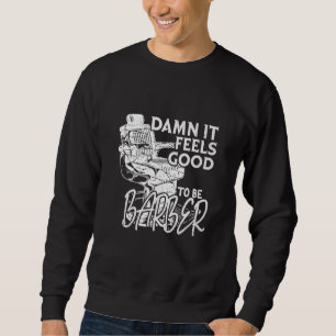 Barber Men Barbershop Hairdresser Hairstylist Sweatshirt