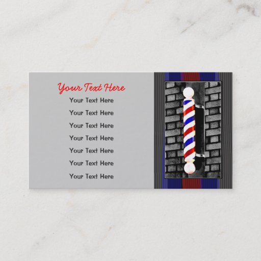 Customizable Barber / Men's Hair Stylist Business Cards
