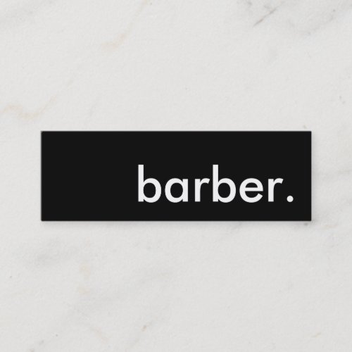barber. business card template