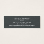 Barber Next appointment Gray White Scissor Comb (Back)