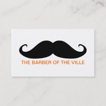 Barber Of The Ville Business Card by pixelholicBC at Zazzle