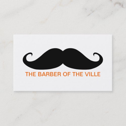 Barber of the Ville Business Card Template