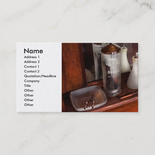 Customizable Barber - On the counter Business Card Templates