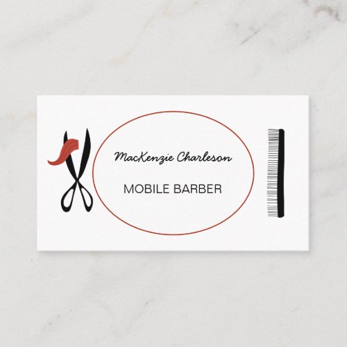 Barber or Hairdresser Business Card