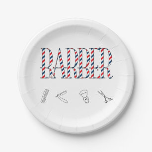 Barber Paper Plates