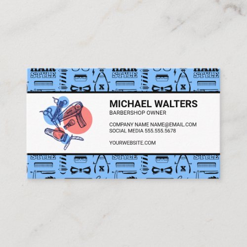 Barber Patterns  Hair Specialist Business Card