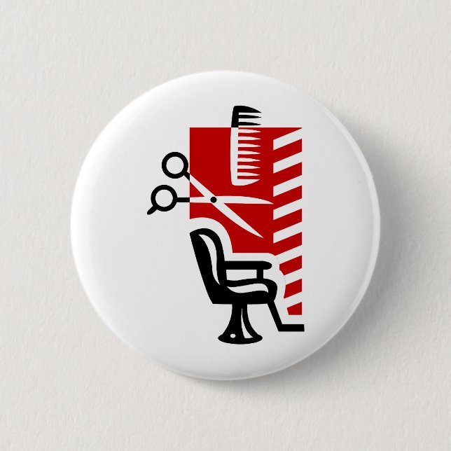 Barber Pinback Button (Front)