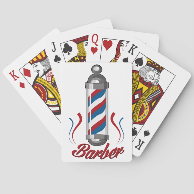 Barber Poker Cards (Back)