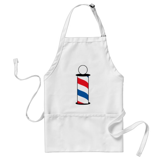 Barber Pole Adult Apron (Front)