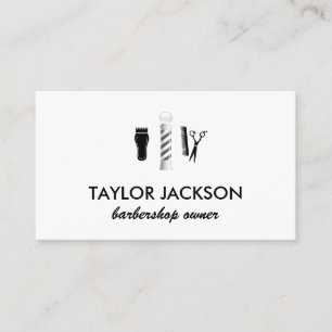 Barber Pole Appointment Card