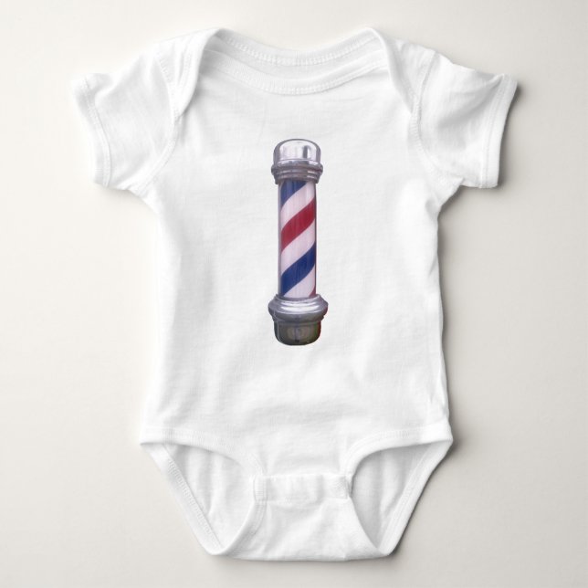 Barber Pole Baby Bodysuit (Front)