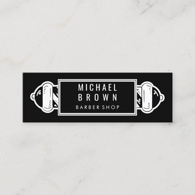 Barber Pole | Barber | Hair Stylist Mini Business Card