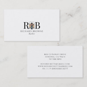 Barber Pole Barber Hair Stylist  Square Business  Card