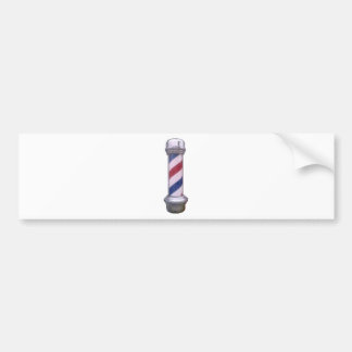 Barber Pole Bumper Sticker