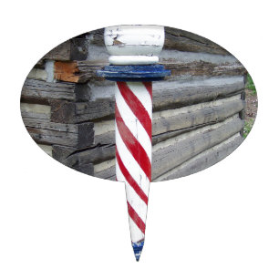 Barber Pole Cake Topper