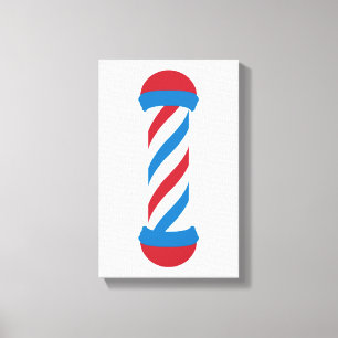 barber pole canvas print