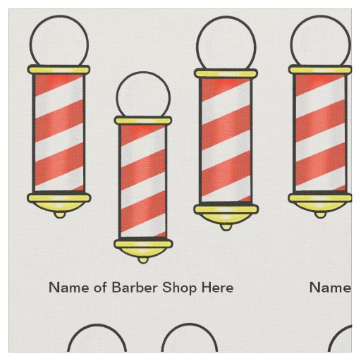 Barber Pole Customize Fabric Material