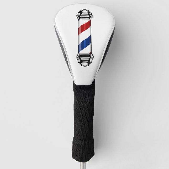 Barber Pole Golf Head Cover (Front)