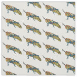 Barber pole grasshopper cartoon illustration  fabric
