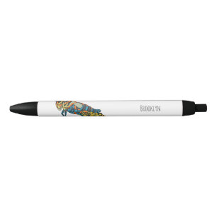 Barber pole grasshopper cartoon illustration pen
