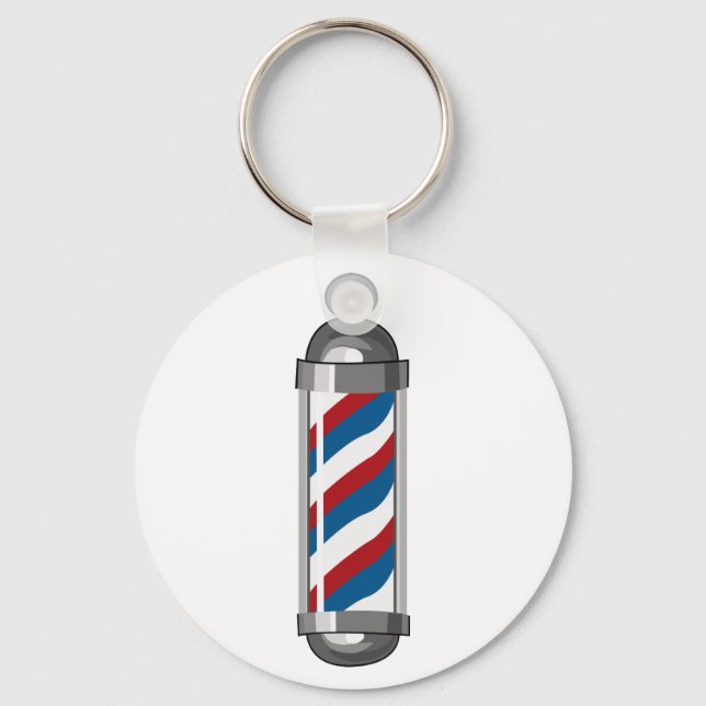 Barber Pole Keychain (Front)