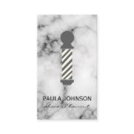 Barber Pole Marble Business Card Barber Pole Marble Business Card