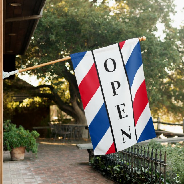 Barber Pole Open Sign (In SItu)