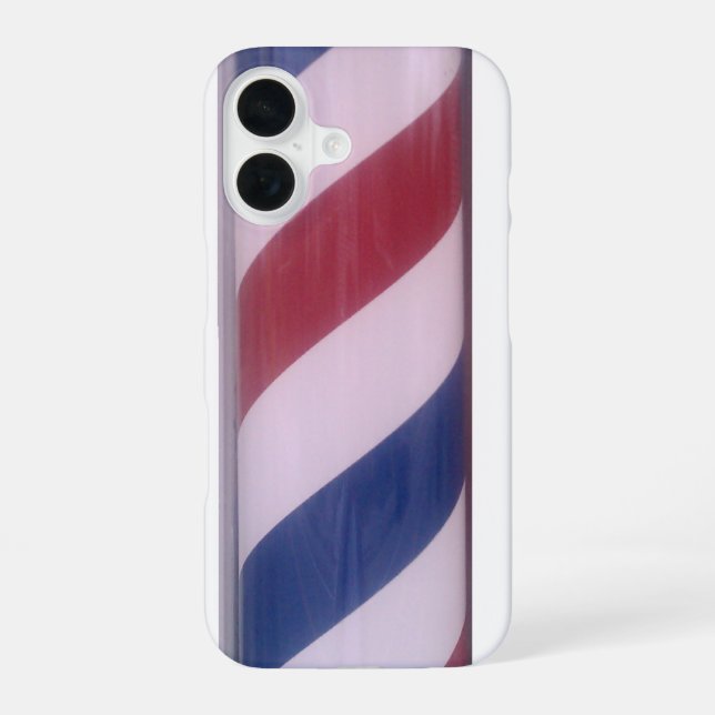 Barber Pole pattern Iphone Case (Back)