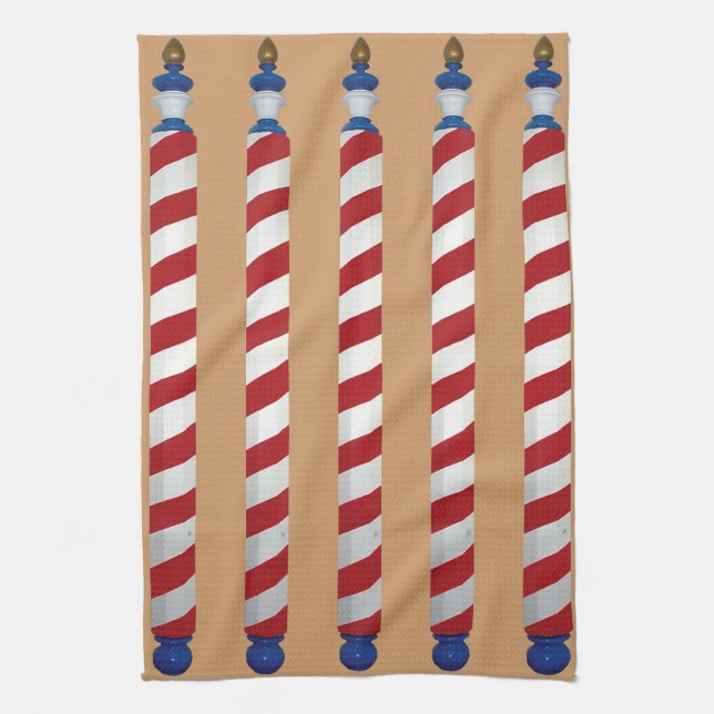 Barber Poles Kitchen Towel (Vertical)