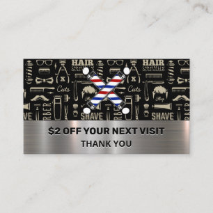 Barber Poles   Pattern   Discount  Business Card