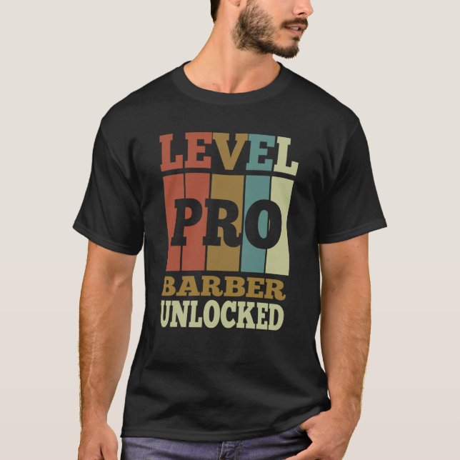 Barber Pro Unlocked Vintage Style Unique T-Shirt (Front)