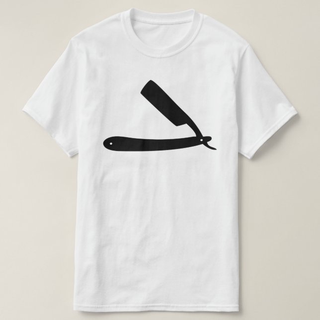 barber razor icons T-Shirt (Design Front)