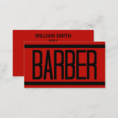 Barber Red Business Card (Front/Back)