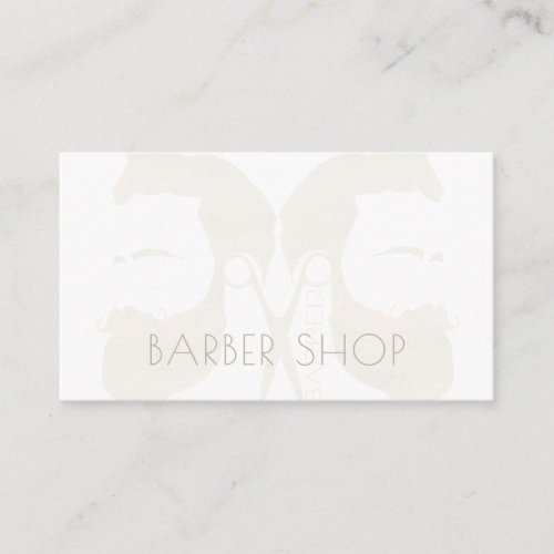 Barber salon modern vintage next appointment business card