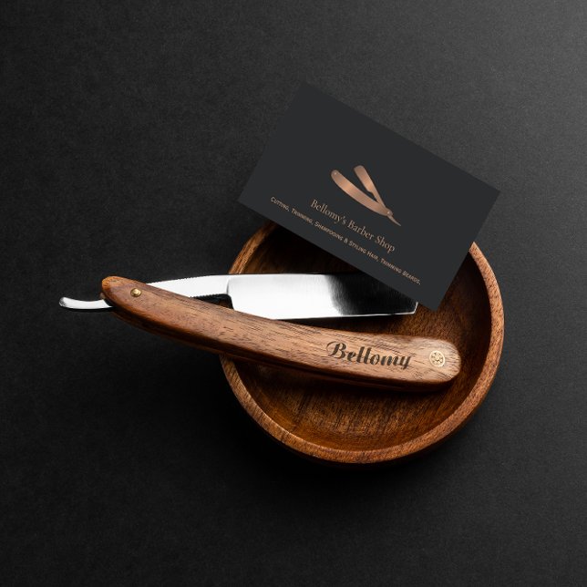 Barber Scalpel Business Card (Creator Uploaded)