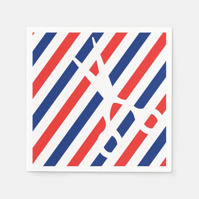 Barber Scissors Napkins (Front)