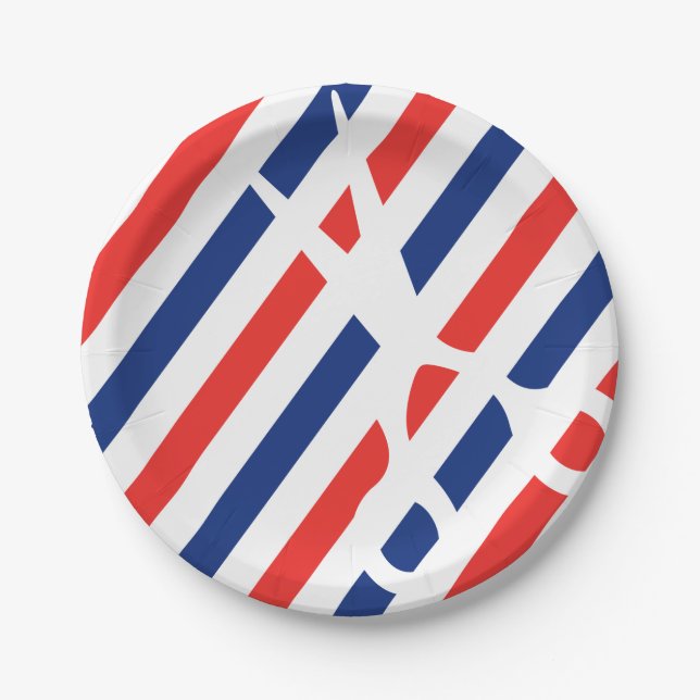 Barber Scissors Paper Plates (Front)